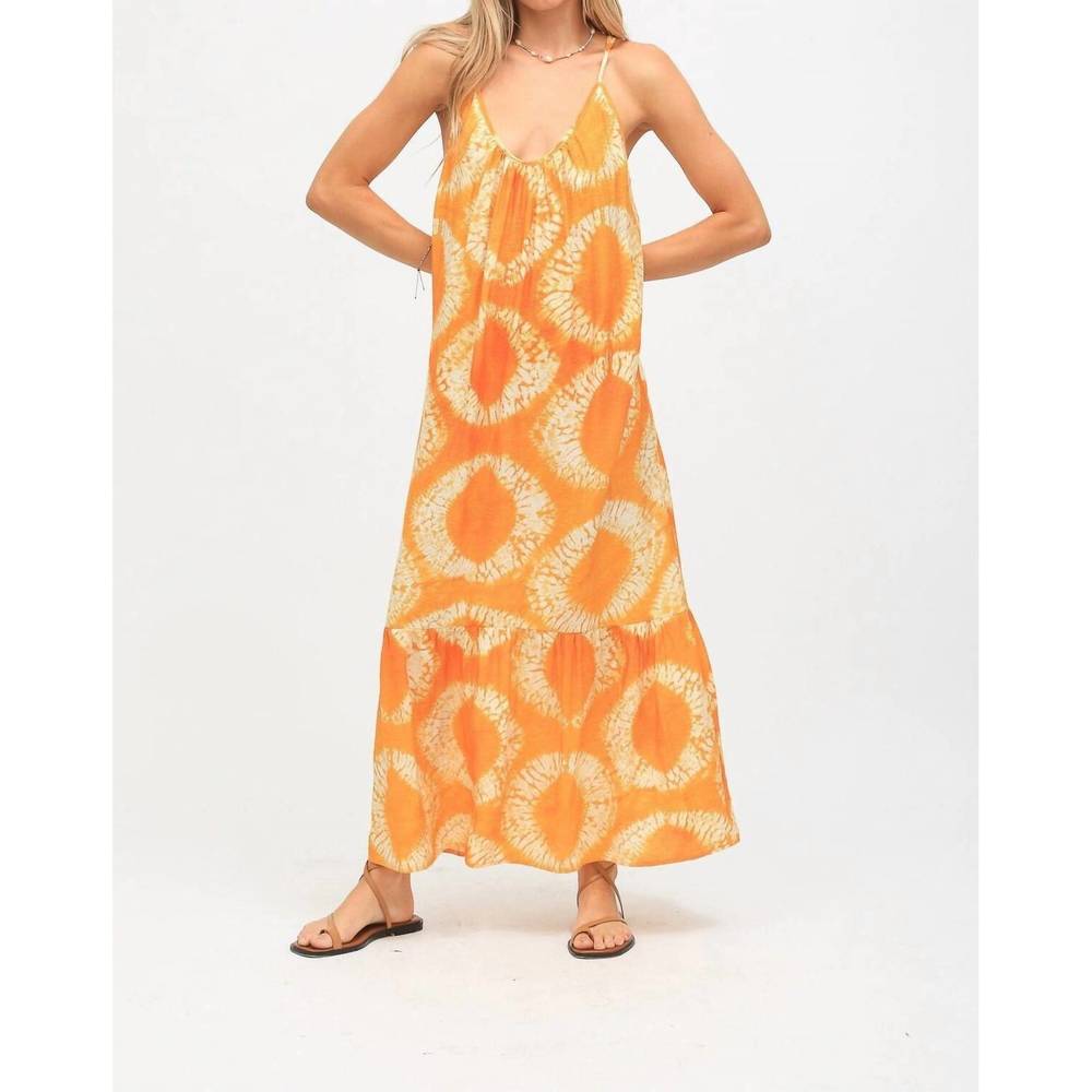 NEW ELECTRIC & ROSE laney dress in tangerine